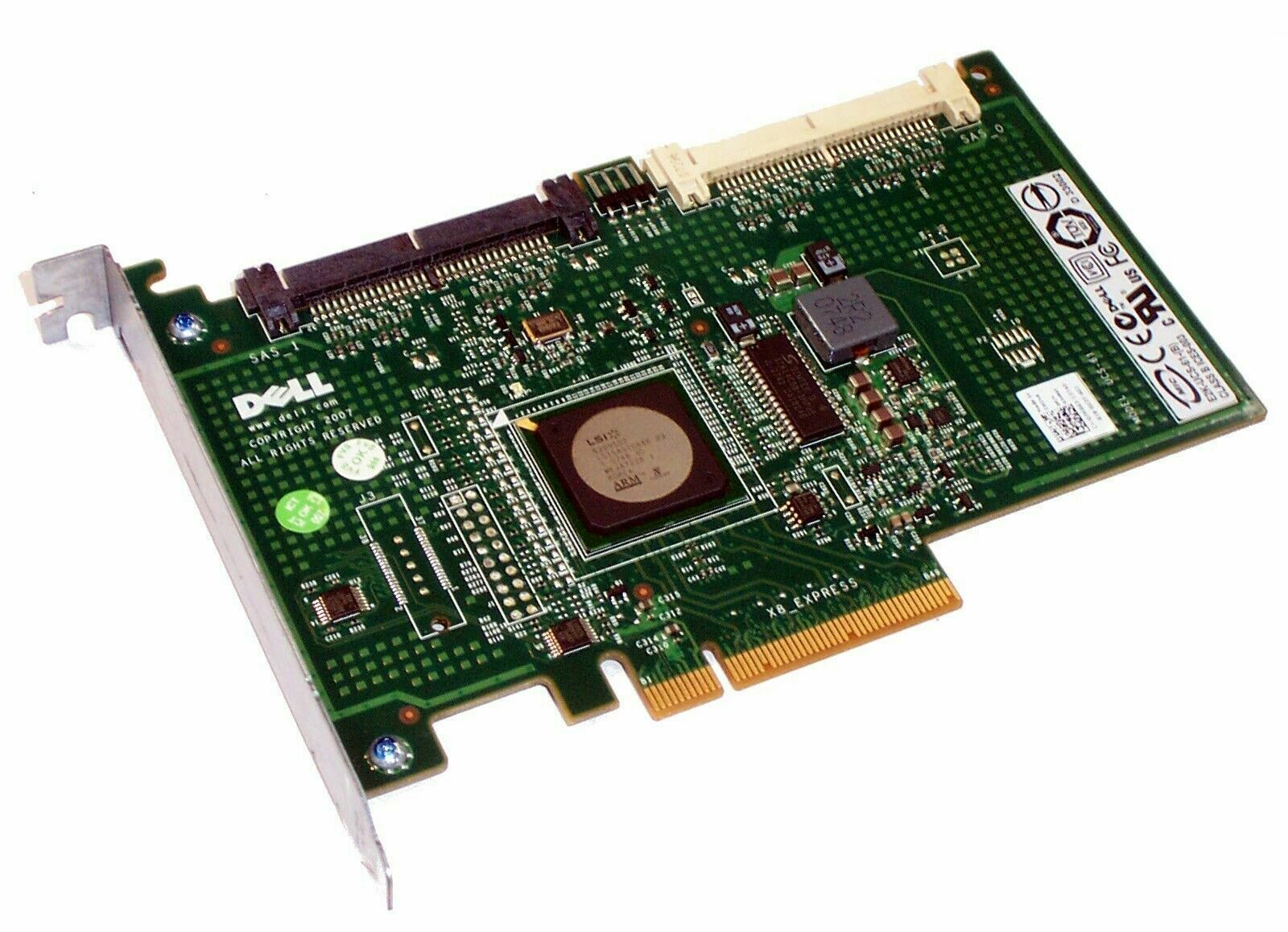 Dell PowerEdge PERC 6/i SAS RAID PCIe Controller Card / 0JW063 / JW063 (Used) // สินค้ารับประกัน โดย บริษัท อะไหล่เซิร์ฟเวอร์ จำกัด