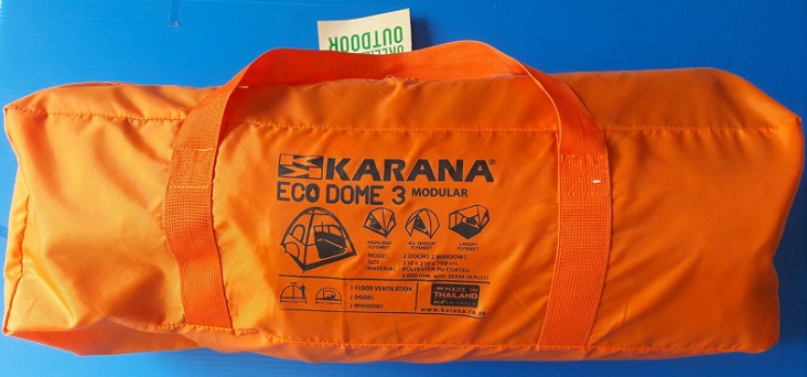 เต็นท์นอน 3-4 คนยี่ห้อ KARANA แบบมีชายคา รุ่น ECODOME 3