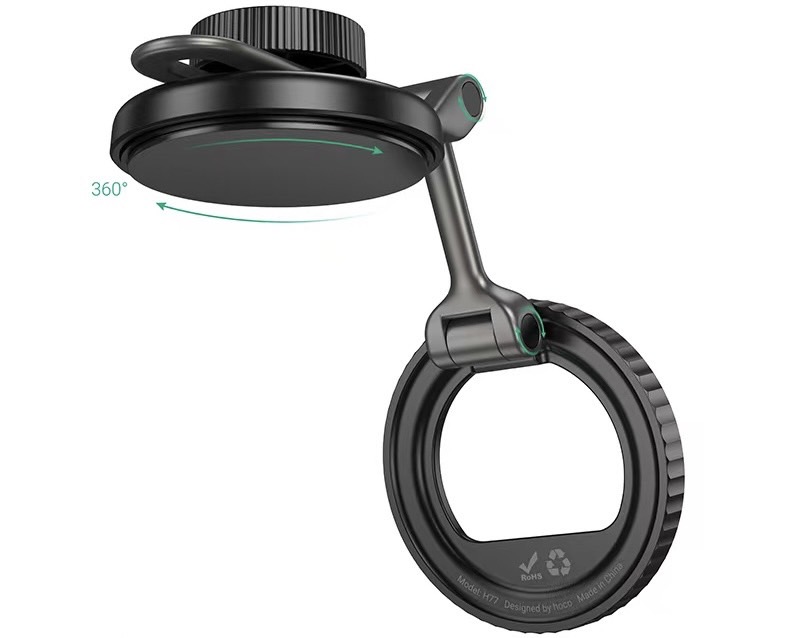 H77 VIEW FOLDING MAGNETIC RING CAR HOLDER (CENTER CONSOLE)