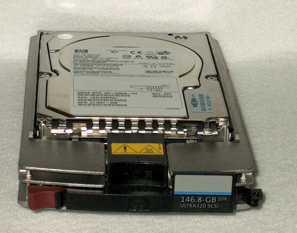 HP 146.8GB 10K Ultra 320 SCSI Hot Plug Frame // HDD 360205-022 / TRAY 404708-001 / GPN 404670-002 / BD1468A4C5 / (ST3146707LC) (Used) // สินค้ารับประกัน โดย บริษัท อะไหล่เซิร์ฟเวอร์ จำกัด