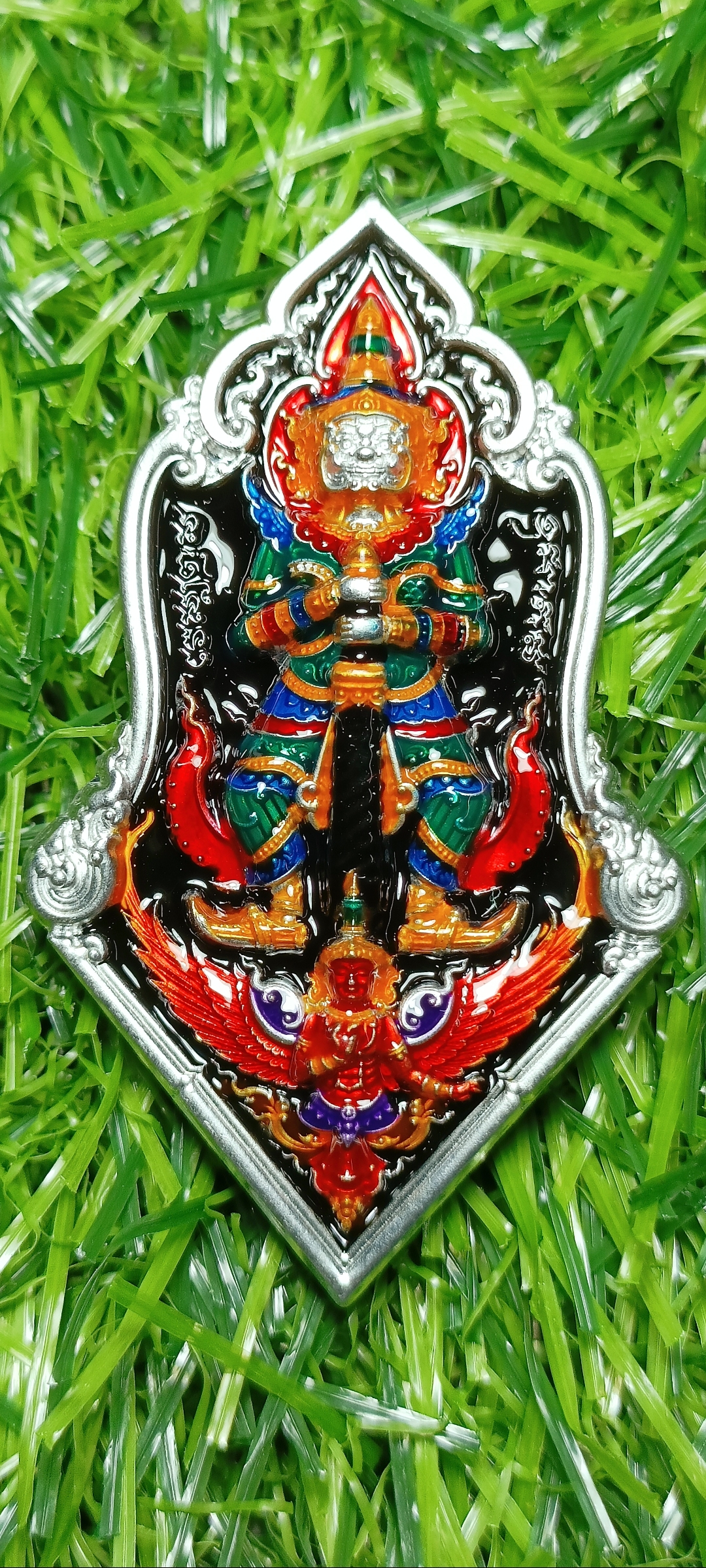 เหรียญท้าวเวสสุวรรณ บารมี เศรษฐี หลวงปู่เสียน โสปาโก วัดชัยมงคล จ.ศรีษะเกษ ปี 2565 แยกจากชุดกรรมการ เนื้อปีกเครื่องบินลงยา