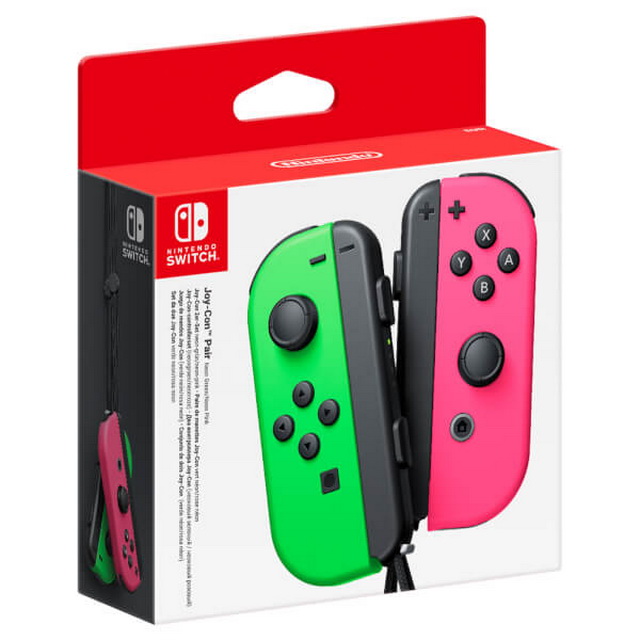 Nintendo Switch Joy-Con Controllers (green and pink)