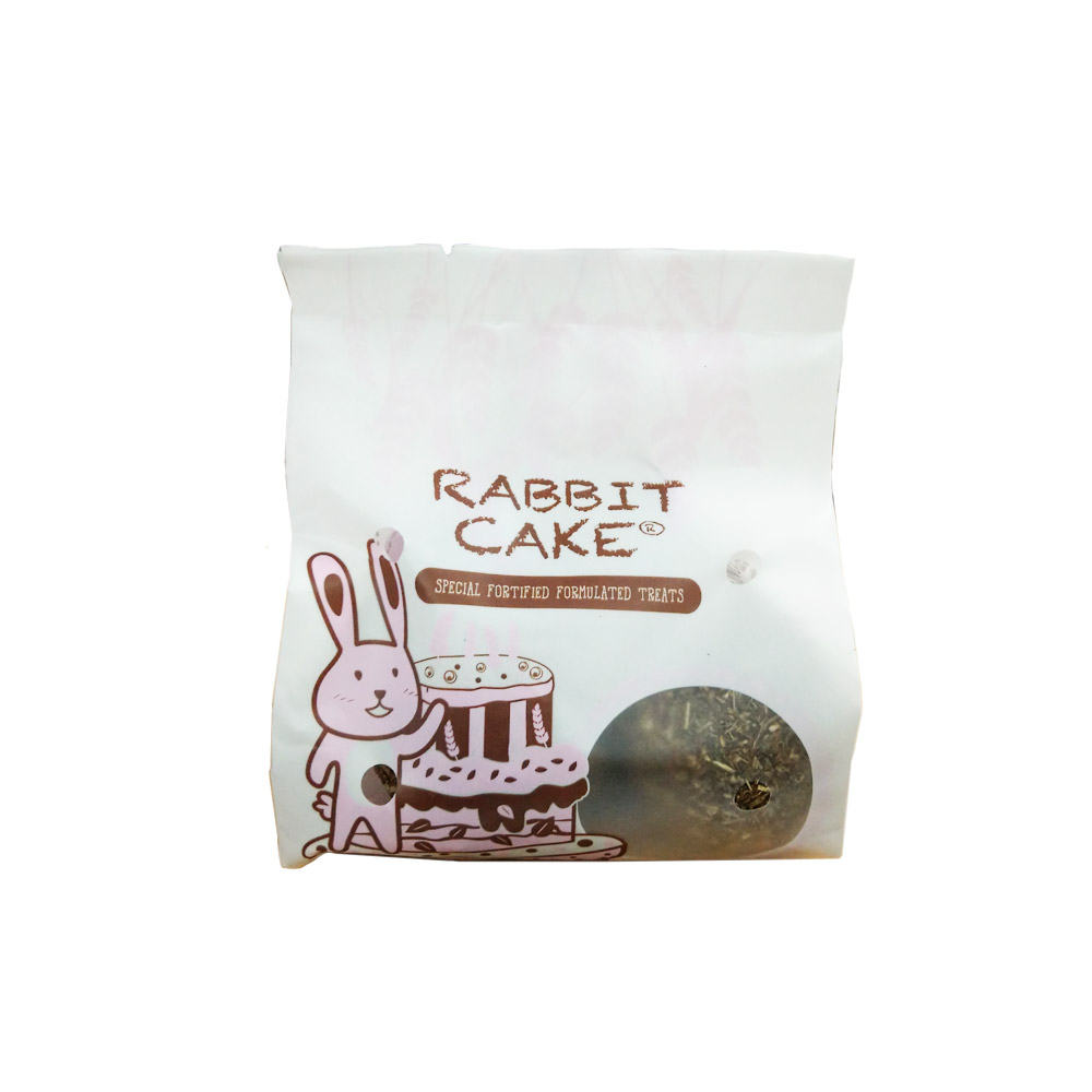 Rabbit Cake เค้กกระต่าย ขนมกระต่าย ช่วยระบบย่อยอาหาร ไฟเบอร์สูง (4 ก้อน/ห่อ)