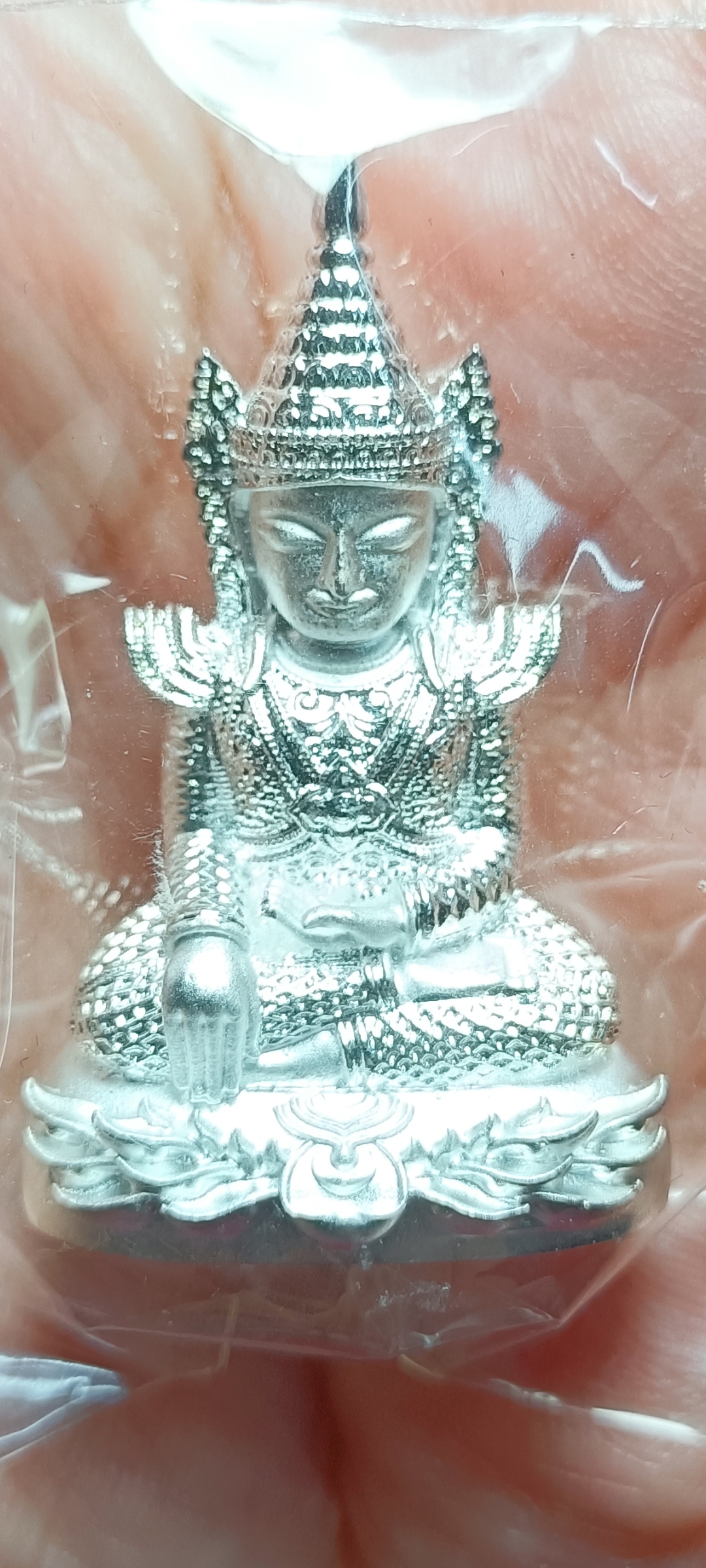 พระกริ่งสำเร็จ ปางมหามัยมุนี วัดวังแดง จ.พิจิตร เนื้อกะไหล่เงิน