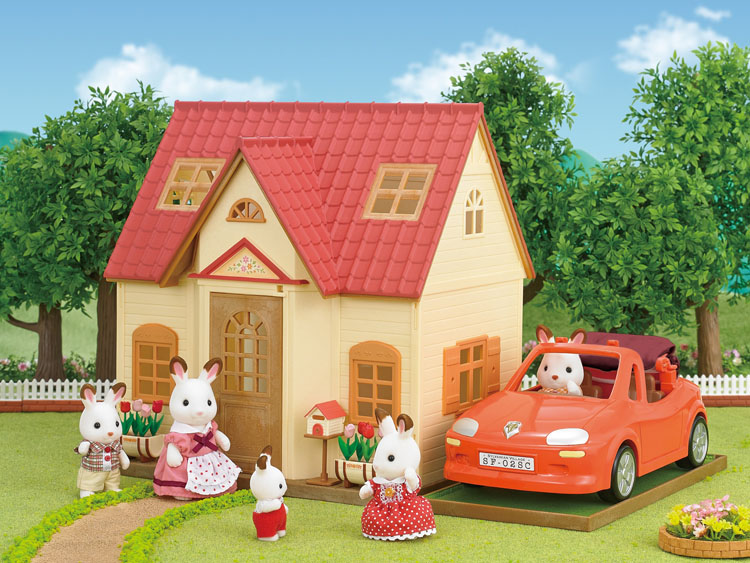 ซิลวาเนียน รถเปิดประทุนสีส้ม Sylvanian Families Convertible Car