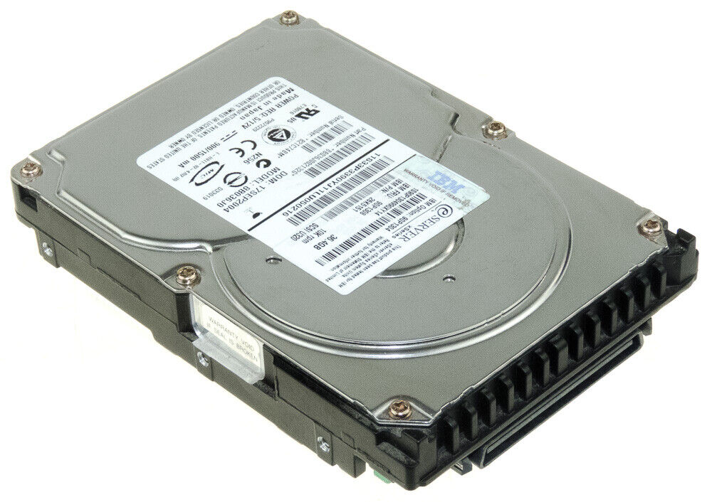 IBM SERVER 36.4GB 10K Ultrl320 SCSI 3.5" Hard Disk Server // 90P1308 / 90P1304 / 26K5151 / MAP3367NC (Used) // สินค้ารับประกัน โดย บริษัท อะไหล่เซิร์ฟเวอร์ จำกัด