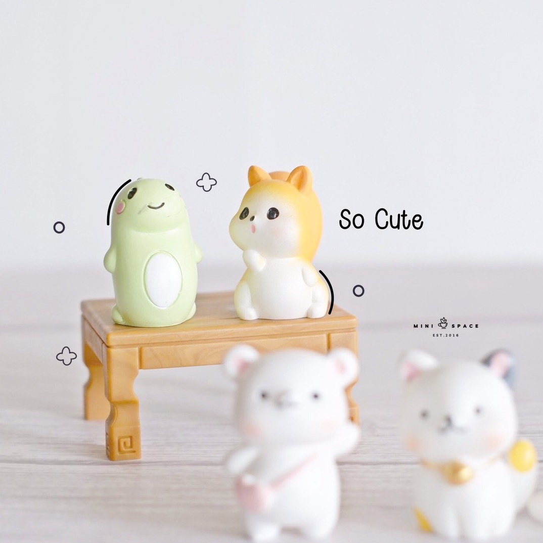 MS5287 ตุ๊กตาจิ๋วน้องหมาสะพายกระเป๋า ตุ๊กตาจิ๋ว โมเดลจิ๋ว ฟิกเกอร์จิ๋ว แต่งสวน * ถ่ายจากสินค้าจริง-จากไทย-ชุดสุดคุ้ม