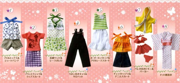 Re-Ment ของจิ๋ว..ชุดแฟชั่นเกิลลี่สไตล์ 8 แบบ (Neo Blythe: Girly Style) V30=3=