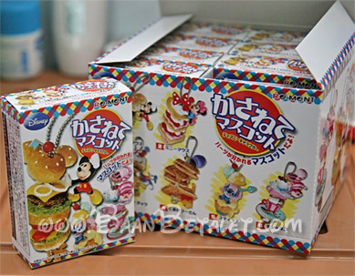 รีเม้นของจิ๋ว พวงกุญแจรวมอาหารดีสนีย์ 8 ชิ้น Re-ment Disney mascot Kasanete