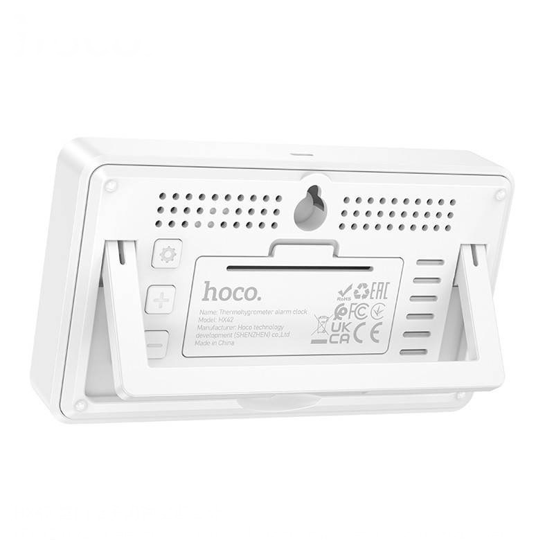 HX42 INDOOR ELECTRONIC ALARM CLOCK THERMOMETER AND HYGROMETER