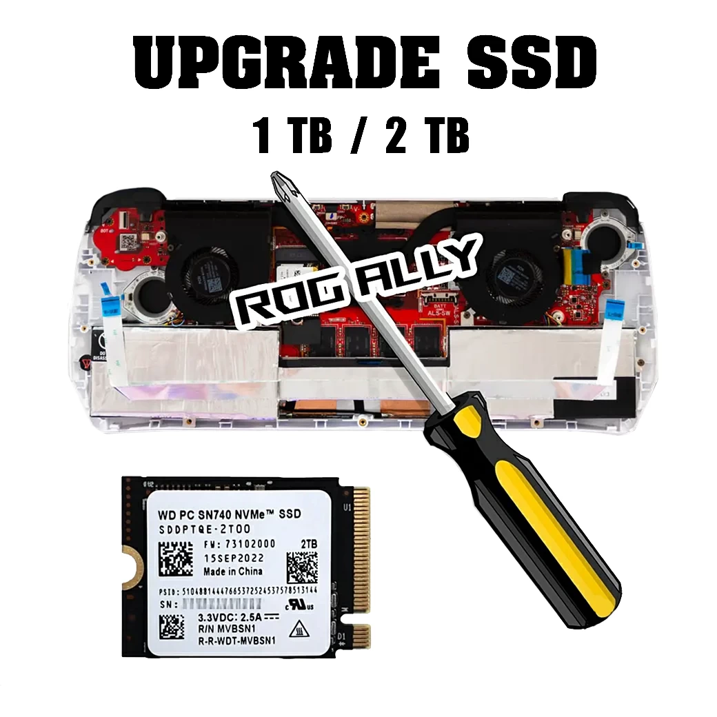 บริการเสริมอัพเกรด ROG Ally SSD M.2 (1TB/2TB)