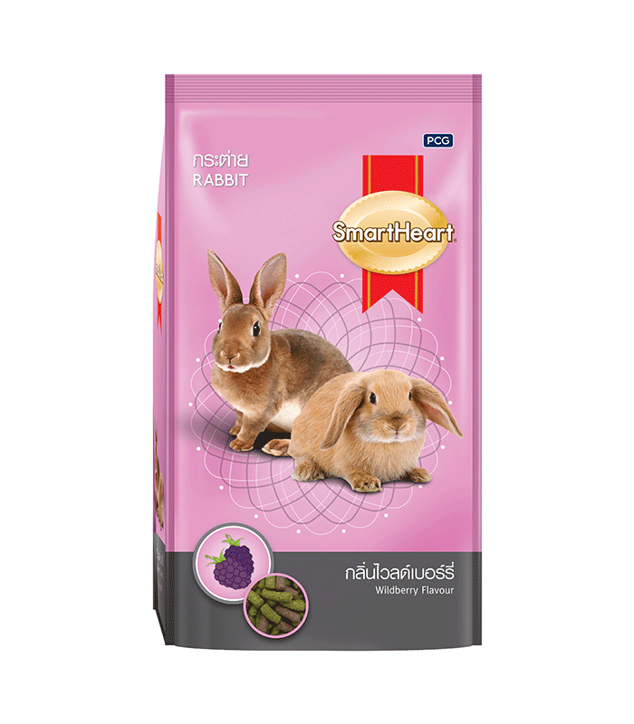 Smartheart อาหารกระต่าย สมาร์ทฮาร์ท กลิ่นไวลด์เบอร์รี่ ขนาด 1 กิโลกรัม