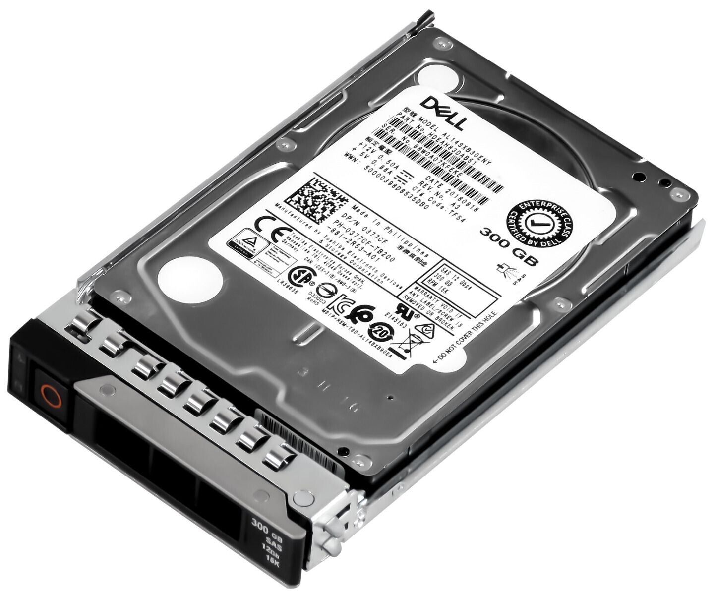 Dell 300GB 15K 12G SAS 2.5" Hard Drive No Tray // 0377CF / AL14SXB30ENY (Used) // สินค้ารับประกัน โดย บริษัท อะไหล่เซิร์ฟเวอร์ จำกัด