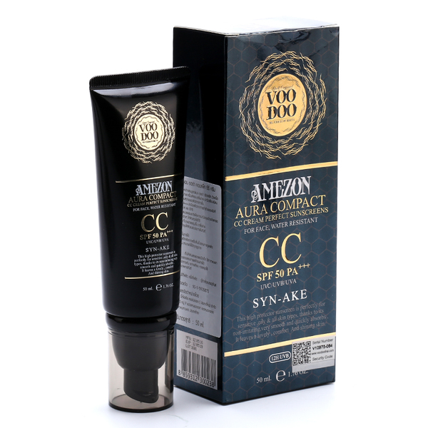 泰国VOODOO CC 蛇毒逆龄CC霜自然裸妆遮瑕美白控油祛痘印BB 50ml