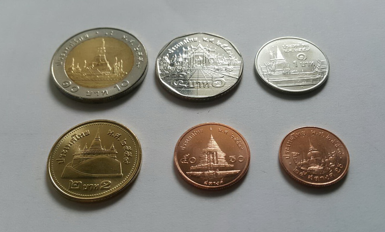 เหรียญหมุนเวียน พ.ศ.2559 ครบชุด เหรียญ25สต./50สต./1บาท/2บาท/5บาท/10บาท สภาพ UNC