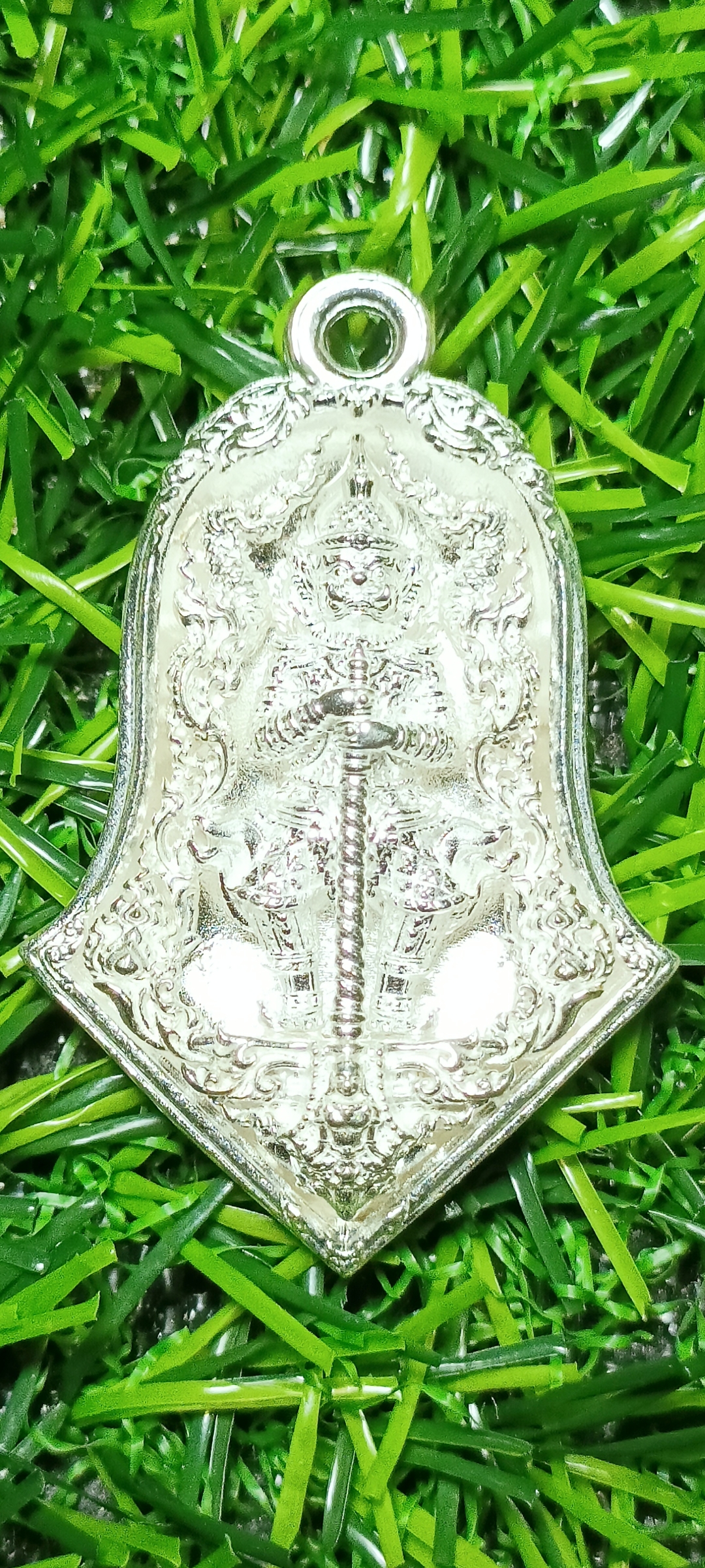 เหรียญหล่อพุทธศิลป์ ท้าวเวสสุวรรณโณ จตุมหาราชิกา พุทธศิลป์ทรงจำปี65 วัดจุฬามณี พิมพ์ใหญ่ รายการ1.3 เนื้อเงิน