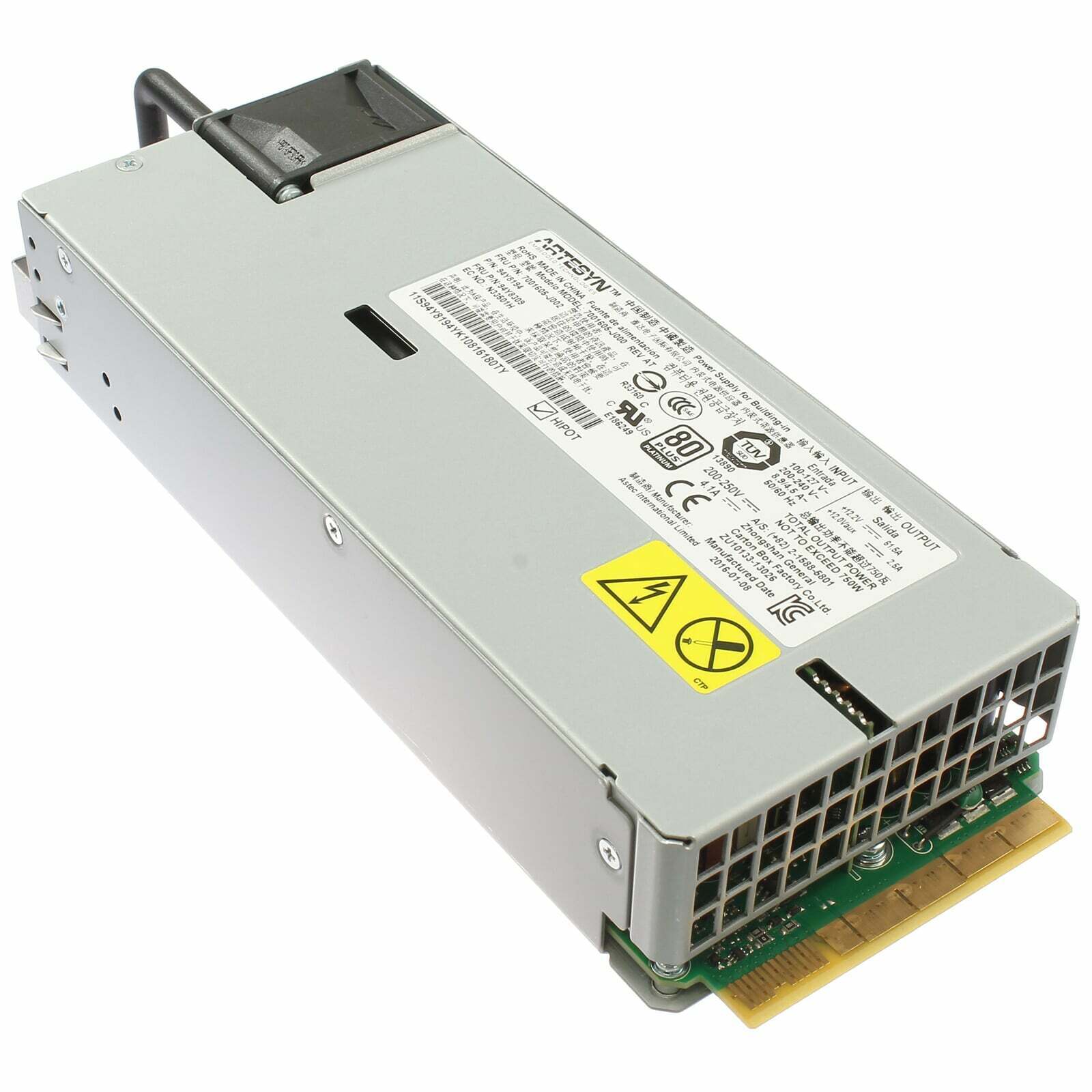 IBM x3550 M4 x3650 M4 Server Power Supply 750W FRU 94Y8309 / 94Y8194 (Used) // สินค้ารับประกัน โดย บริษัท อะไหล่เซิร์ฟเวอร์ จำกัด
