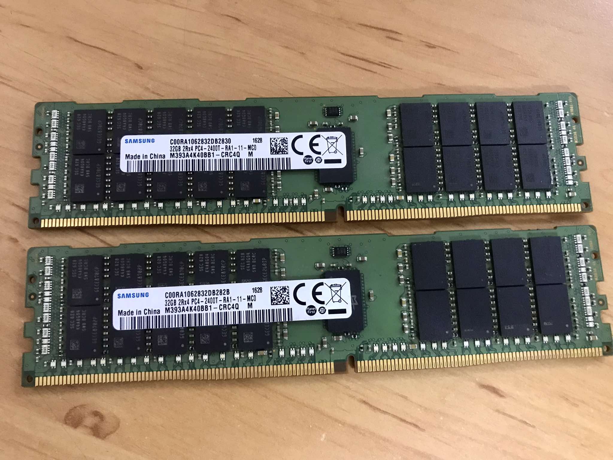 Samsung 32GB (2Rx4) PC4-2400T -R Server Memory Ram // M393A4K40BB1-CRC4Q (Used) // สินค้ารับประกัน โดย บริษัท อะไหล่เซิร์ฟเวอร์ จำกัด