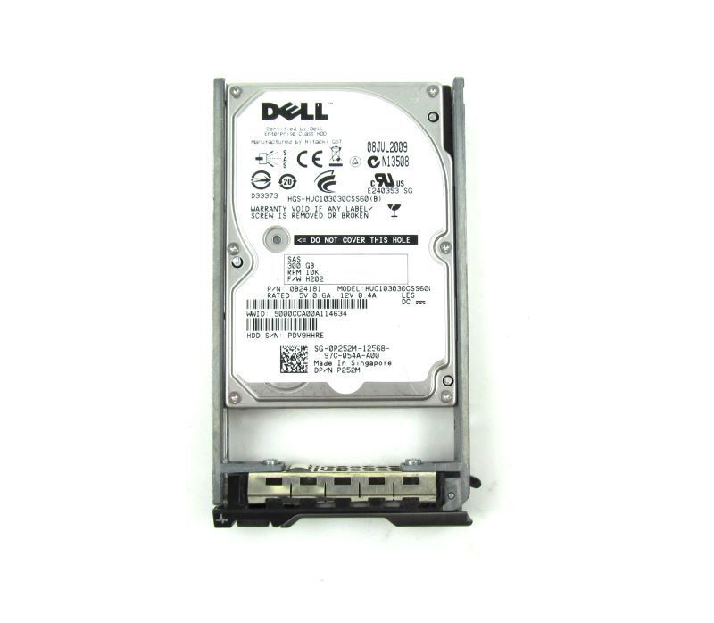 Dell 300GB 10K 6G SAS 2.5" HDD Hard Drive // 0P252M / HUC103030CSS600 / 0B24181 (Used) // สินค้ารับประกัน โดย บริษัท อะไหล่เซิร์ฟเวอร์ จำกัด