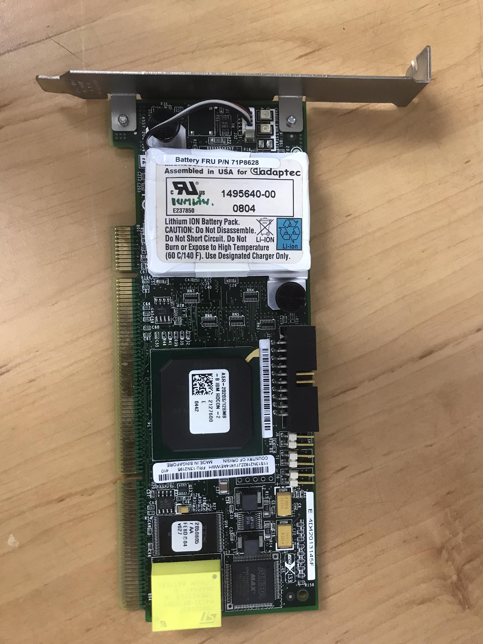 IBM Serveraid 6I+ Ultra320 SCSI Controler PCI-X No Battery / ASR-2020S / 13N2195 (Used) // สินค้ารับประกัน โดย บริษัท อะไหล่เซิร์ฟเวอร์ จำกัด