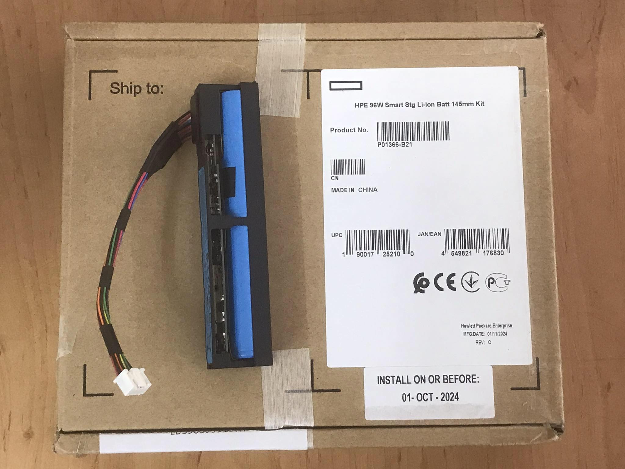 HP Smart Storage Battery 96W G9 // 878643-001 / 881093-110 ( New In Box ) // สินค้ารับประกัน โดย บริษัท อะไหล่เซิร์ฟเวอร์ จำกัด