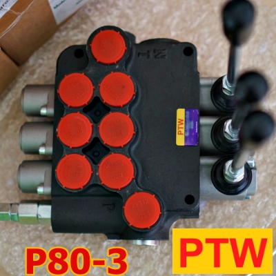 ไฮโดรลิคคอนโทรนวาวร์(6หุน) PTW P80-3(3แกน) (80L.)(3,000-4,600PSI)