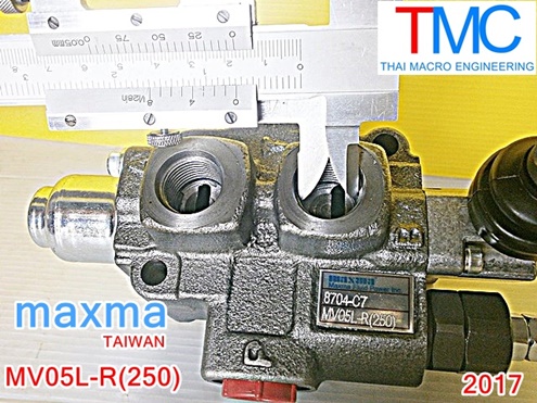 ไฮโดรลิคคอนโทรนวาล์ว(1แกน)maxma-MV05L-R(250) (35L/min)(4,600Psi/315Bar)