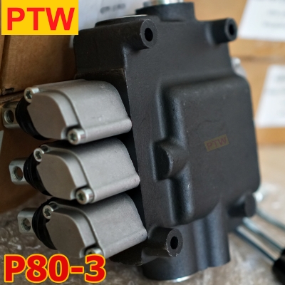 ไฮโดรลิคคอนโทรนวาวร์(6หุน) PTW P80-3(3แกน) (80L.)(3,000-4,600PSI)