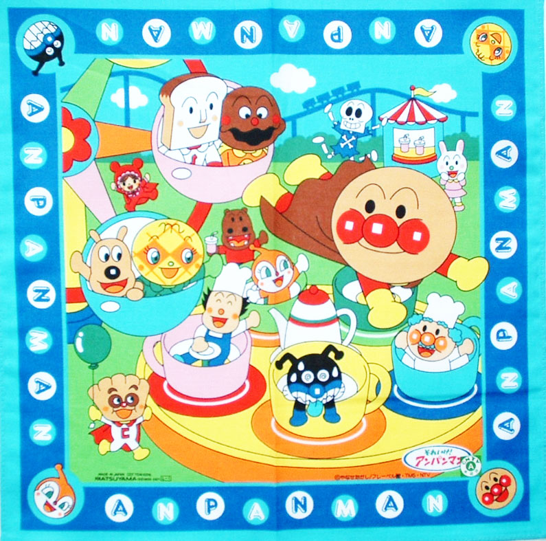 ผ้าเช็ดหน้า อันปังแมน Anpanman 30x30cm Handkerchief