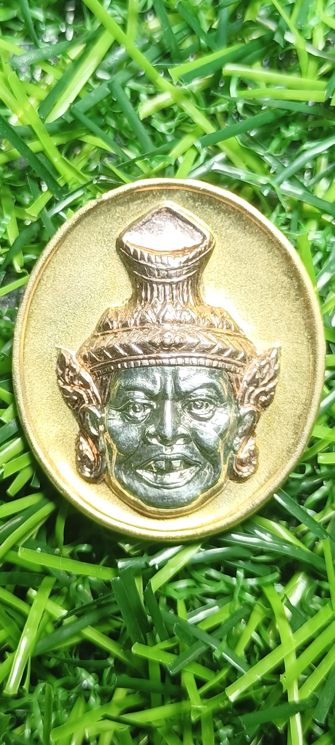 เหรียญพระพิฆเนศวร หลังฤาษีพ่อแก่สิทธิโคดมบรมครู ปี 2544 หลวงพ่อพูล อตฺตรกฺโข วัดไผ่ล้อม จ.นครปฐม พิธีพุทธาภิเษก 12 สิงหาคม 2544