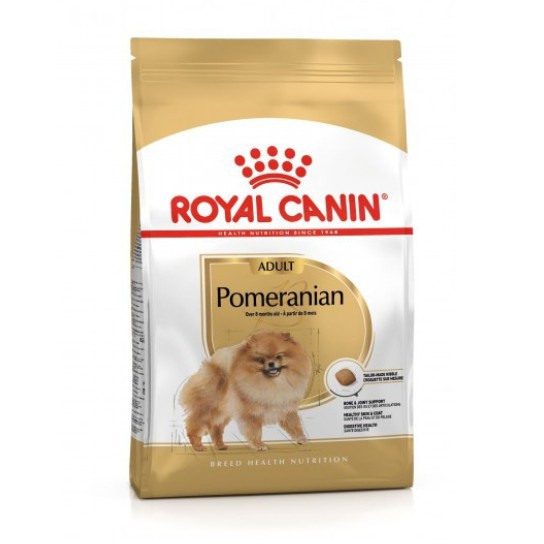Royal canin Pomeranian Adult 1.5 kg รอยัล คานิน อาหารเม็ดสำหรับสุนัขโต พันธุ์ปอมเมอเรเนียน อายุ 8 เดือนขึ้นไป ขนาด 1.5 กก.