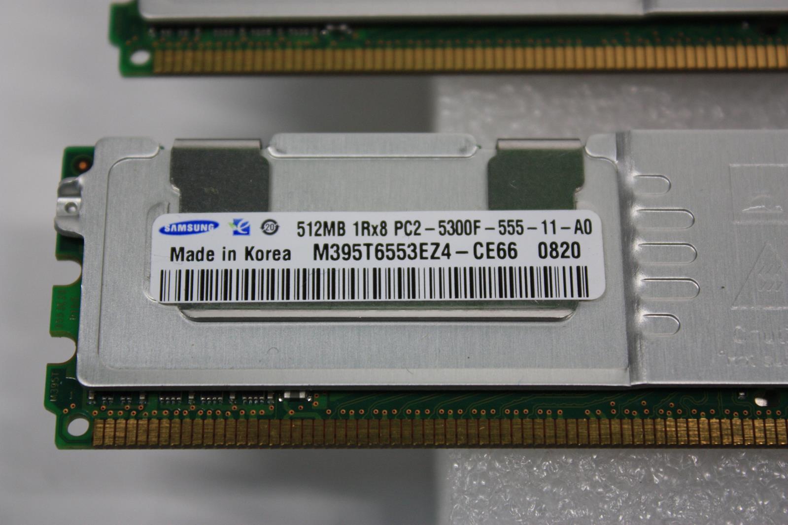 Samsung 512MB 1Rx8 PC2-5300F DDR2-667 Memory Ram / M395T6553CZ4-CE6D0 (Used) // สินค้ารับประกัน โดย บริษัท อะไหล่เซิร์ฟเวอร์ จำกัด