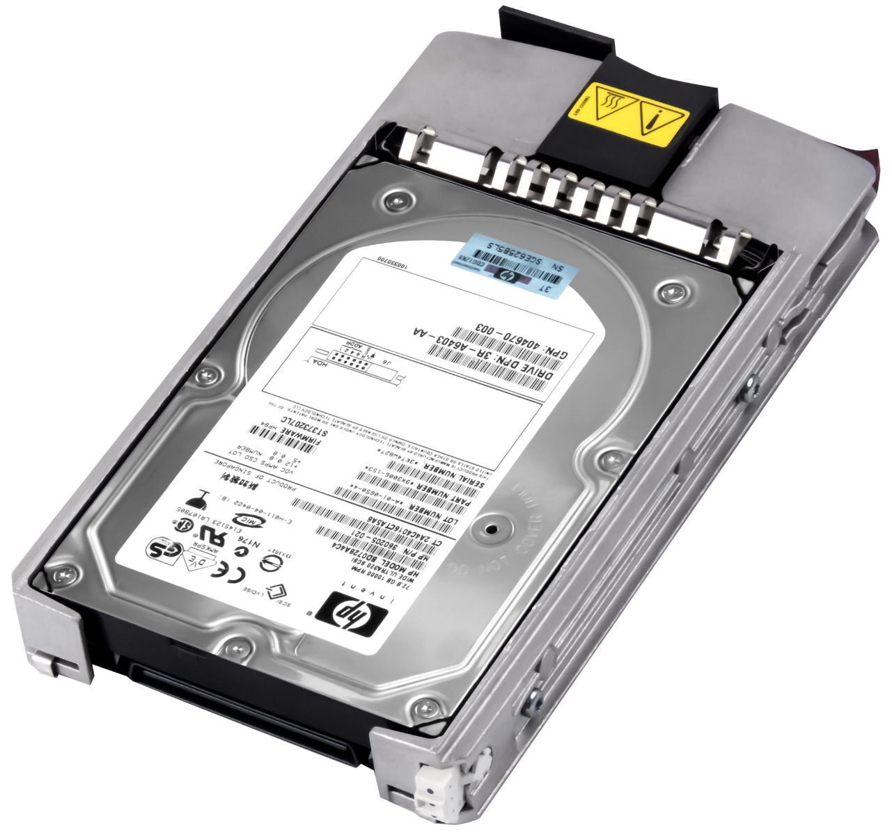 HP 72.8GB 10000U/min 8MB SCSI 80-PIN 3.5'' HARD DRIVE // HDD 360205-021 / TRAY 404709-001 / BD0728A4C4 / GPN 404670-003 / (ST373207LC) (Used) // สินค้ารับประกัน โดย บริษัท อะไหล่เซิร์ฟเวอร์ จำกัด