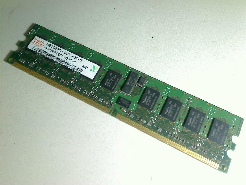 Hynix 2GB 2Rx8 PC2-5300P DDR2 ECC 240P CL5 Memory / 2GB 2Rx8 PC2-5300P / HYMP125P72CP8-Y5 (Used) // สินค้ารับประกัน โดย บริษัท อะไหล่เซิร์ฟเวอร์ จำกัด