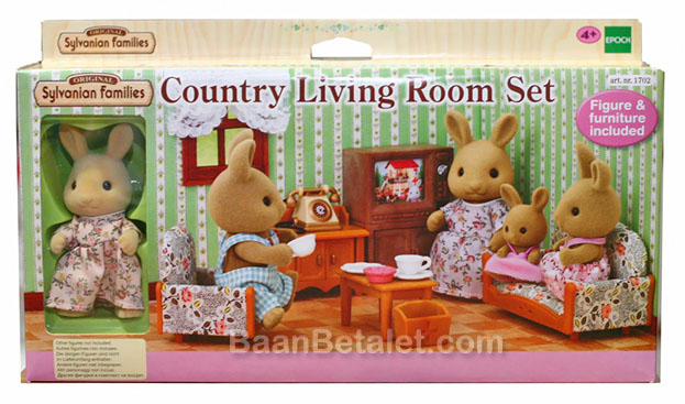 ซิลวาเนียน ชุดห้องนั่งเล่นกับแม่กระต่าย (EU) Sylvanian Families Country Living Room Set