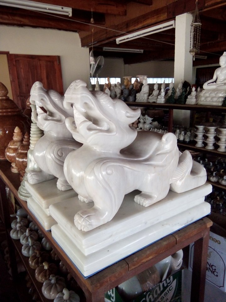 ปี่เซี๊ยะหินอ่อนขนาด12นิ้ว