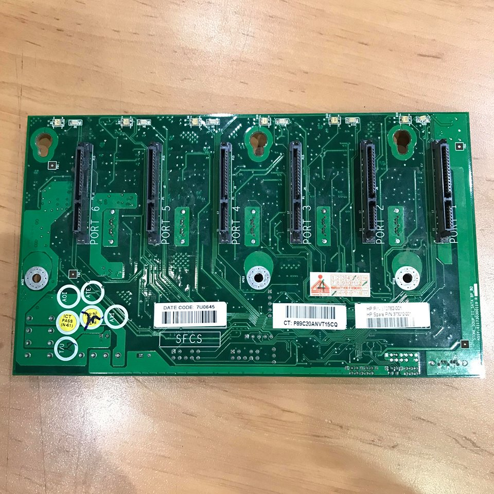 HP Proliant ML150 G2 SATA Backplane Board / 373012-001 (Used) // สินค้ารับประกัน โดย บริษัท อะไหล่เซิร์ฟเวอร์ จำกัด