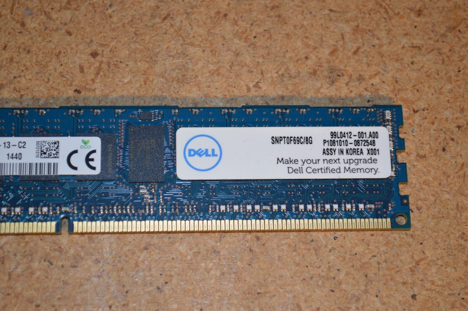 Dell 8GB 1RX4 PC3-14900R Memory ECC REG Server Ram // HMT41GR7AFR4C-RD / SNPT0F69C/8G (Used) // สินค้ารับประกัน โดย บริษัท อะไหล่เซิร์ฟเวอร์ จำกัด