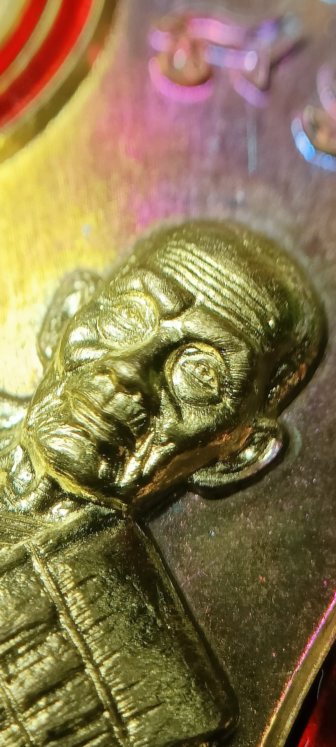 เหรียญ มงคล100ปี หลวงพ่อพัฒน์ วัดห้วยด้วน ปี 2566 รายการที่40 เนื้อชนวนสอดไส้ฝาบาตรขอบแดง