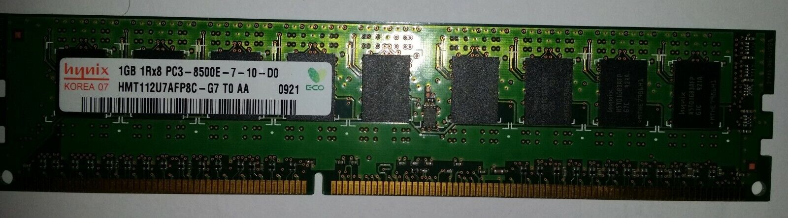 Hynix 1GB C3-8500 DDR3-1066MHz ECC CL7 240P Memory / 1GB 1Rx8 PC3-8500E / HMT112U7AFP8C-G7 (Used) // สินค้ารับประกัน โดย บริษัท อะไหล่เซิร์ฟเวอร์ จำกัด