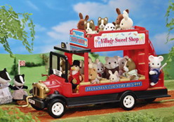 [SOLD OUT] รถประจำทางซิลวาเนียน (UK) Sylvanian Families Country Red Bus