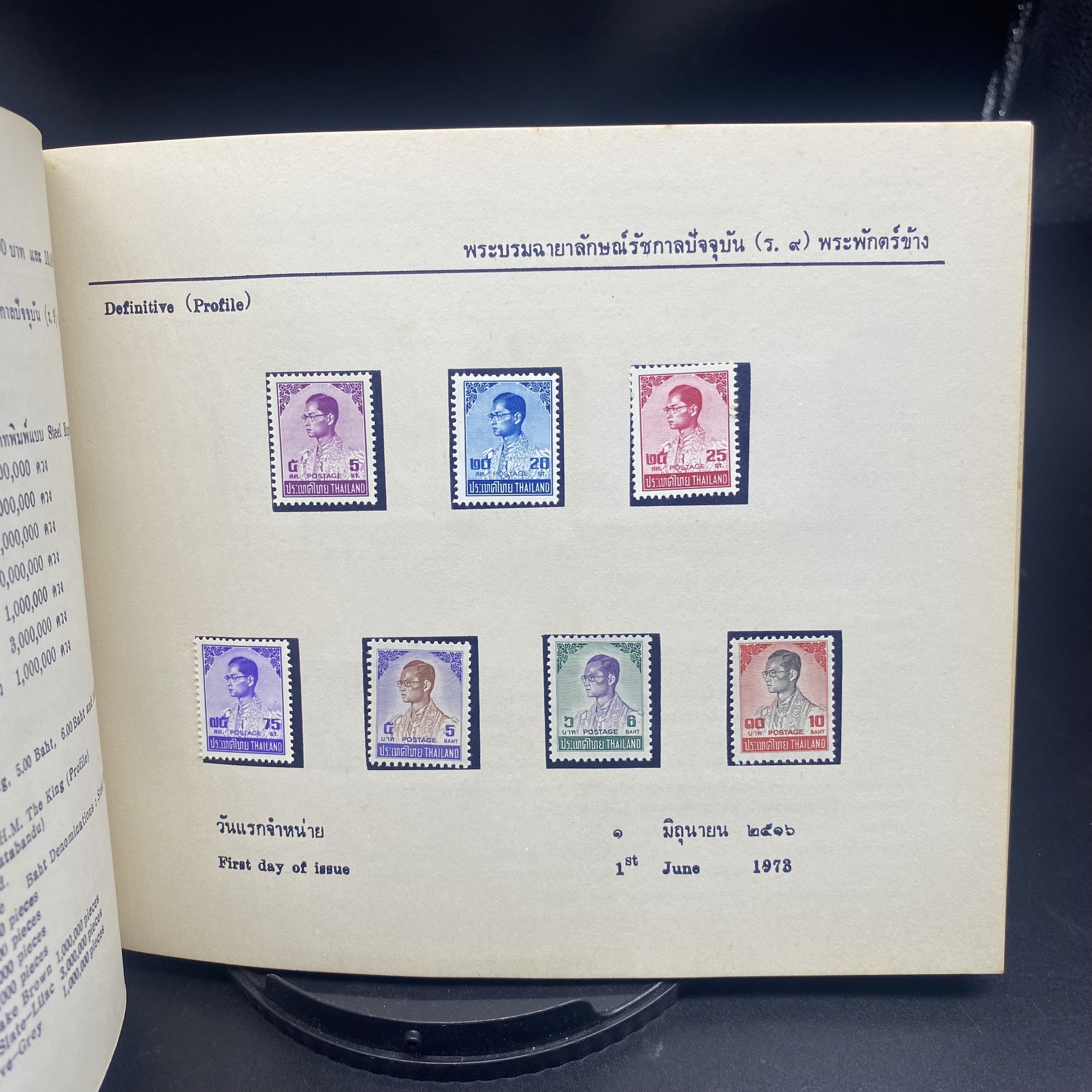 THAI POSTAGE STAMPS 1973 (สมุดแสตมป์ ปี2516) หายาก ราคาถูกเกินจริง