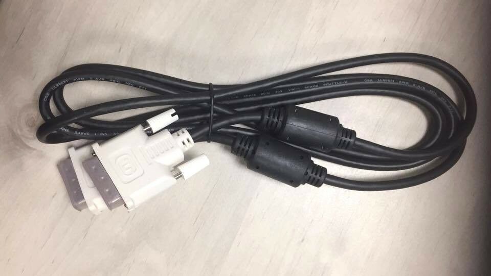 J0004a cable monitor screen connector cable DVI Cable PC Male Adapter 2M (Used) // สินค้ารับประกัน โดย บริษัท อะไหล่เซิร์ฟเวอร์ จำกัด.