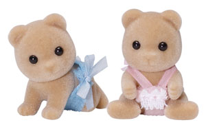 ซิลวาเนียนเบบี้หมีมามาเลด ท่านั่ง-คลาน Sylvanian Families Marmalade Bear Twins