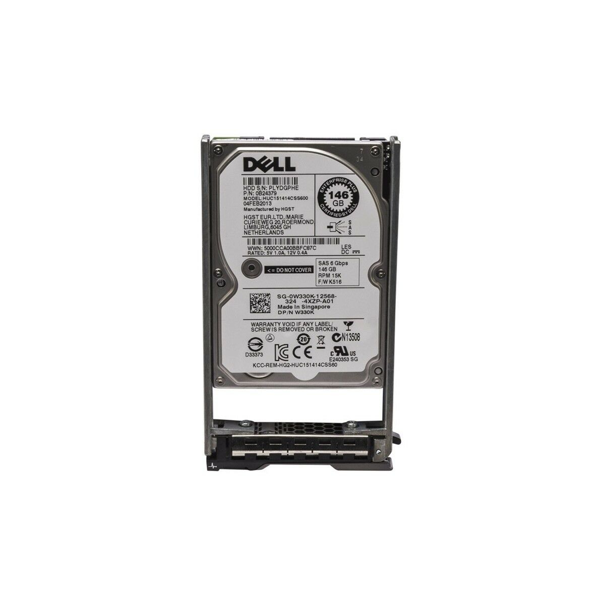 Dell 146GB 15K 6G SAS 2.5'' RPM Server HDD Hard Drive // 0W330K / HUC151414CSS600 (Used) // สินค้ารับประกัน โดย บริษัท อะไหล่เซิร์ฟเวอร์ จำกัด