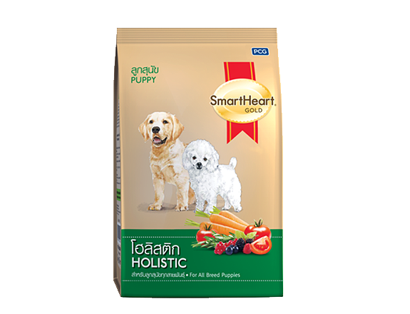 Smartheart Gold holistic puppy สมาร์ทฮาร์ท โกลด์ โฮลิสติก สูตรลูกสุนัข ขนาด 3 กก