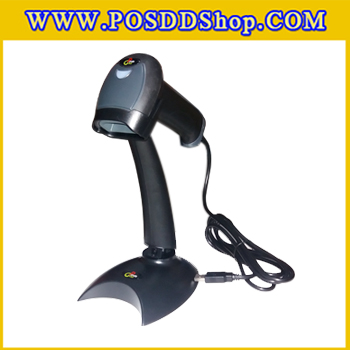 เครื่องอ่านบาร์โค้ด บาร์โค้ดสแกนเนอร์ เครื่องยิงบาร์โค้ด เลเซอร์บาร์โค้ดLaser Barcode Scanner PG-LS1308 (รวมขาตั้ง)