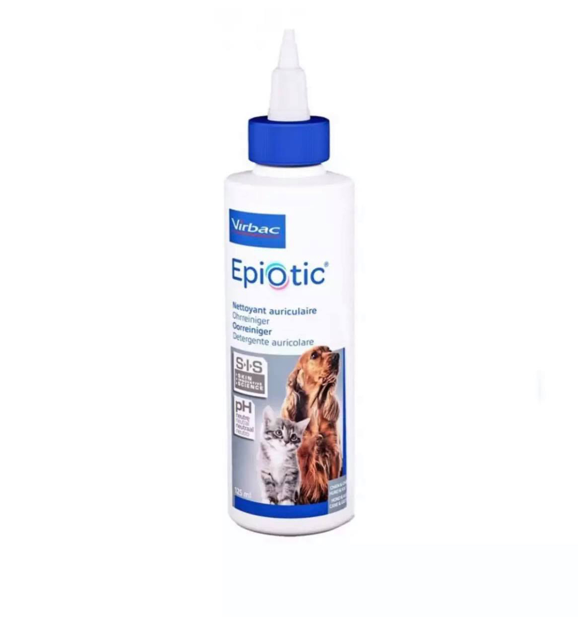 Virbac Epi Otic 118 ml น้ำยาเช็ดหูสำหรับสุนัขและแมว 118 มล.