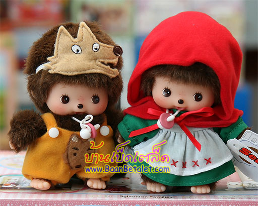 ตุ๊กตาเบบี้จิจิหนูน้อยหมวกแดงกับหมาป่า 5.5นิ้ว (Red Riding Hood & Wolf Bebichhichi)