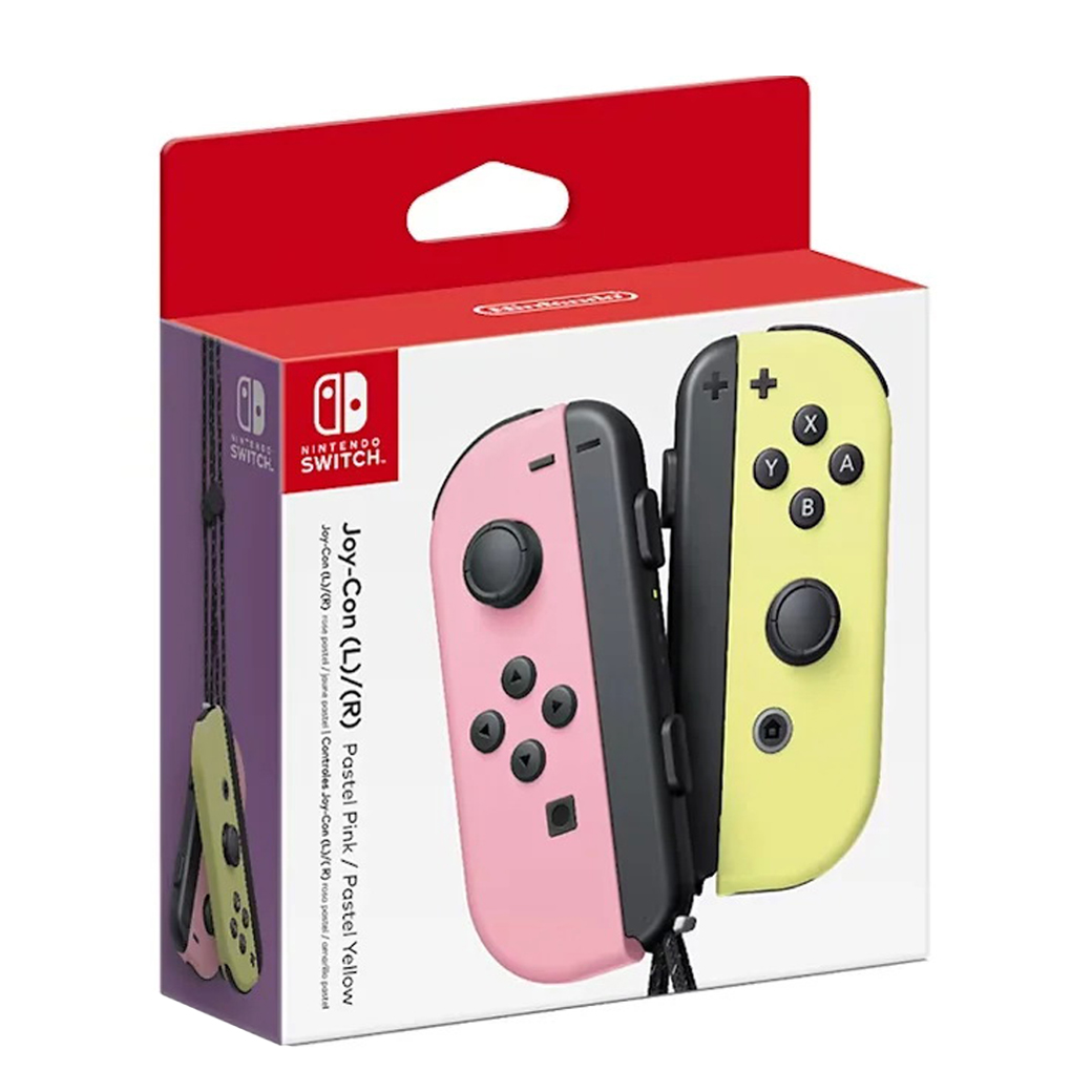 Nintendo Switch Joy-Con Controllers (Pastel Pink and Pastel Yellow)